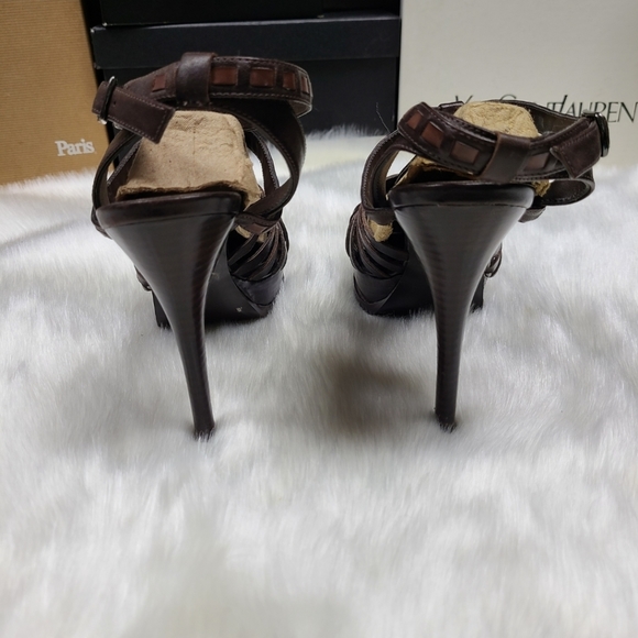 Guess "SHAYLEA"  Platform leather Stiletto Sandals Heels. - Picture 6 of 16